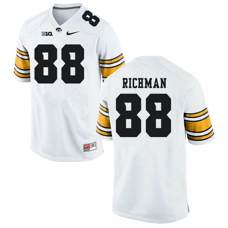 Men #88 Mason Richman Iowa Hawkeyes College Football Jerseys Sale-White - Click Image to Close